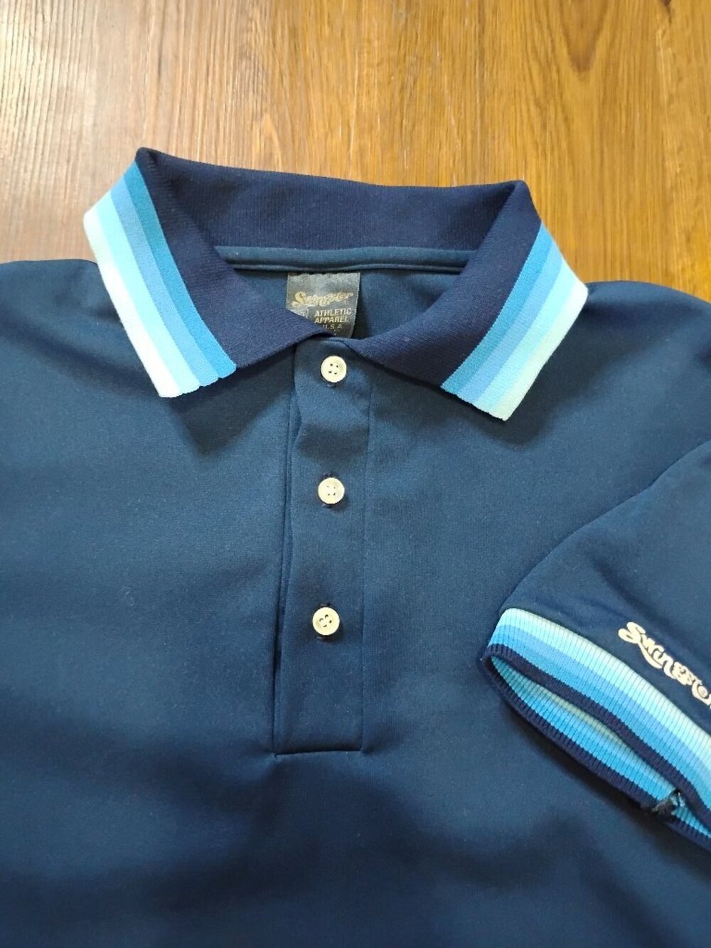 Vintage Swingster Athletic Polyester Polo Shirt